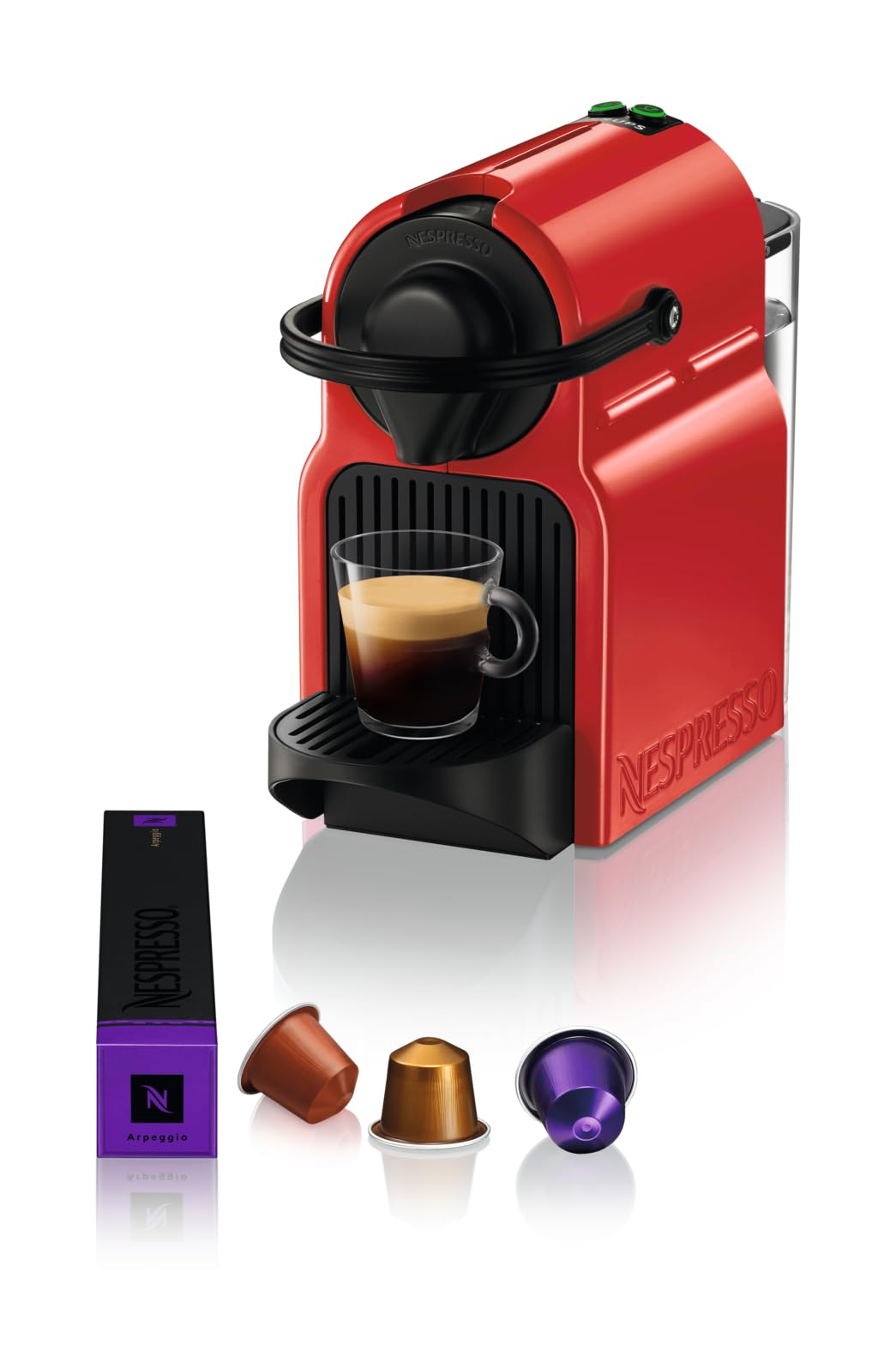 Nespresso Inissia Rouge – Cafetière Espresso Compacte